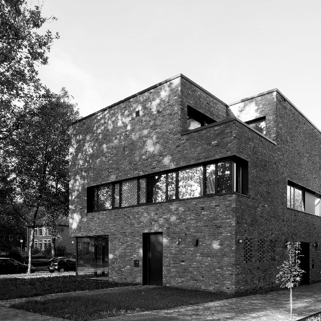 Hausecke Wueins Büro Bau Piusallee Fenster Architektur Münster Nabbe